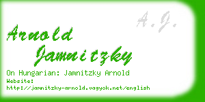 arnold jamnitzky business card